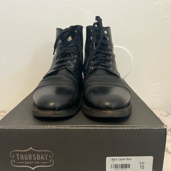 Black Captain Boots (Thursday Boot) - Picture 4 of 5